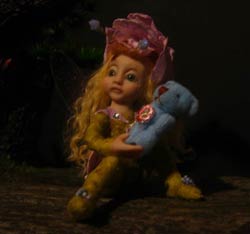 Ooak Baby Fairy Melina and Teddy Bear - Gallery